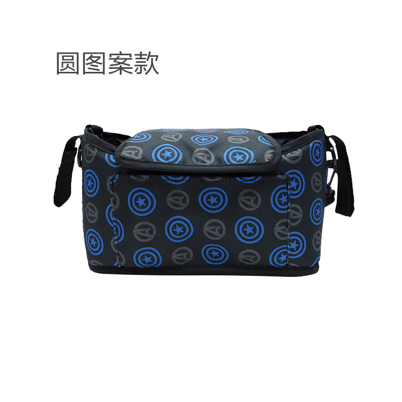 둥근 패턴 걸이 가방 (분리 가능한 어깨 끈 포함)