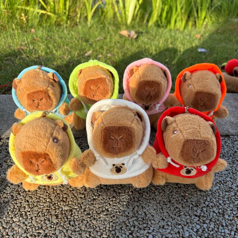 スウェットシャツカピバラ人形クリエイティブかわいい愛カピバラ人形女装おもちゃ小さな装飾品キーホルダー卸売|undefined