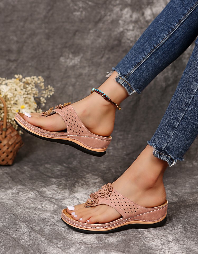 Sandali piatti da donna Scarpe comode e traspiranti per il tempo libero Scarpe comode da spiaggia in pelle per il mare all'aperto Scarpe estive da spiaggia chiuse_voghion.com