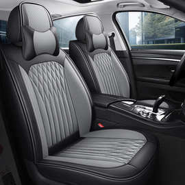 汽车座套全包四季通用座垫车内饰专用座椅套新款透气纳帕皮革坐垫