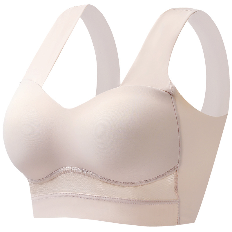 Seamless push-up belleza espalda envuelta pecho chaleco inalámbrico ropa interior de las mujeres de una sola pieza de La Copa fija colección de mama sujetador del sueño