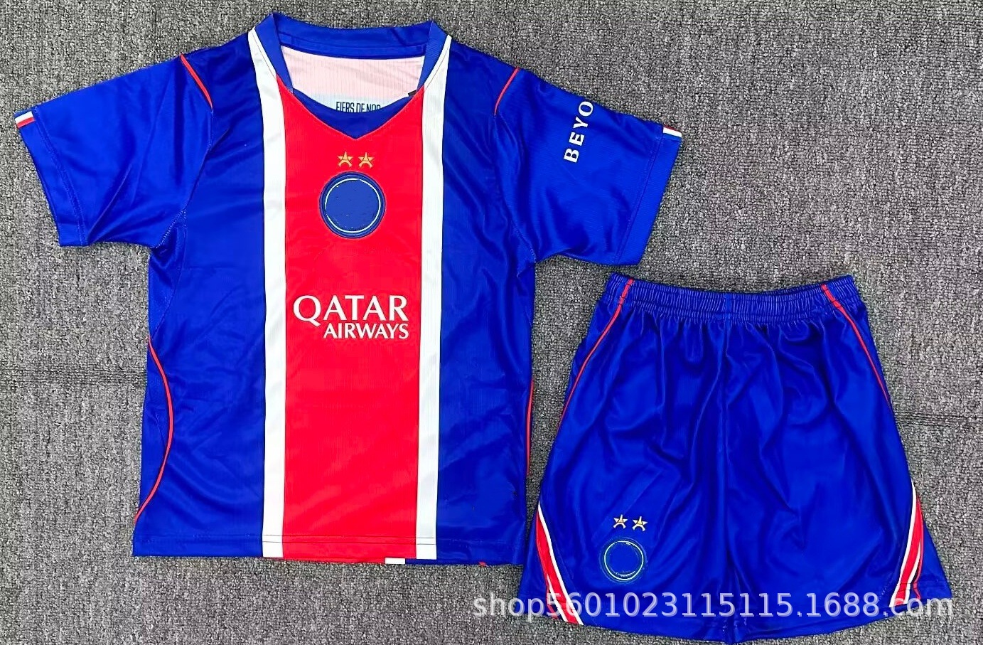 2627 nueva ropa infantil LWP París Real Madrid Juve Manchester United Chelsea camiseta ropa de fútbol ropa infantil