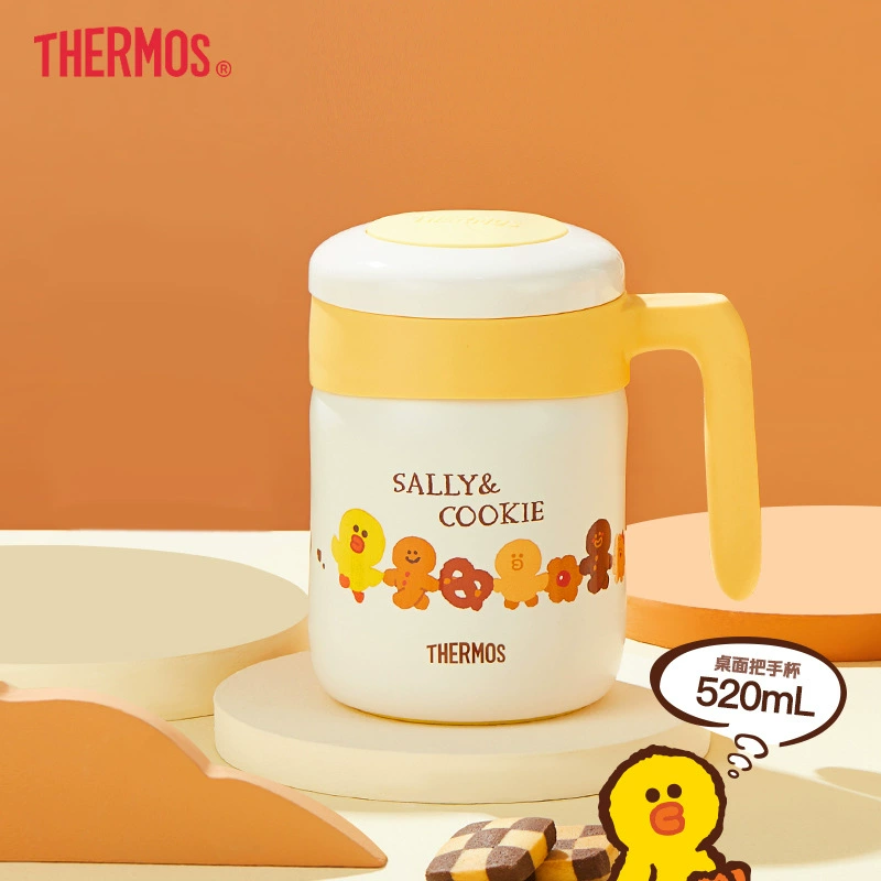 Термокружка (Thermos) серия «Biscuit» — портативная 350–520 мл, дизайн Line Friends