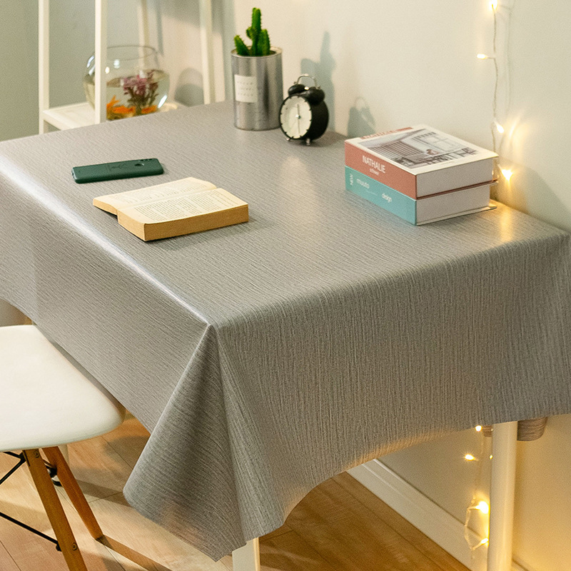 Topa de escritorio de PVC impermeable a prueba de agua a prueba de aceite sin lavado estudiantes tela de escritorio rectangular tela de mesa de comedor red ins viento almohadilla de mesa