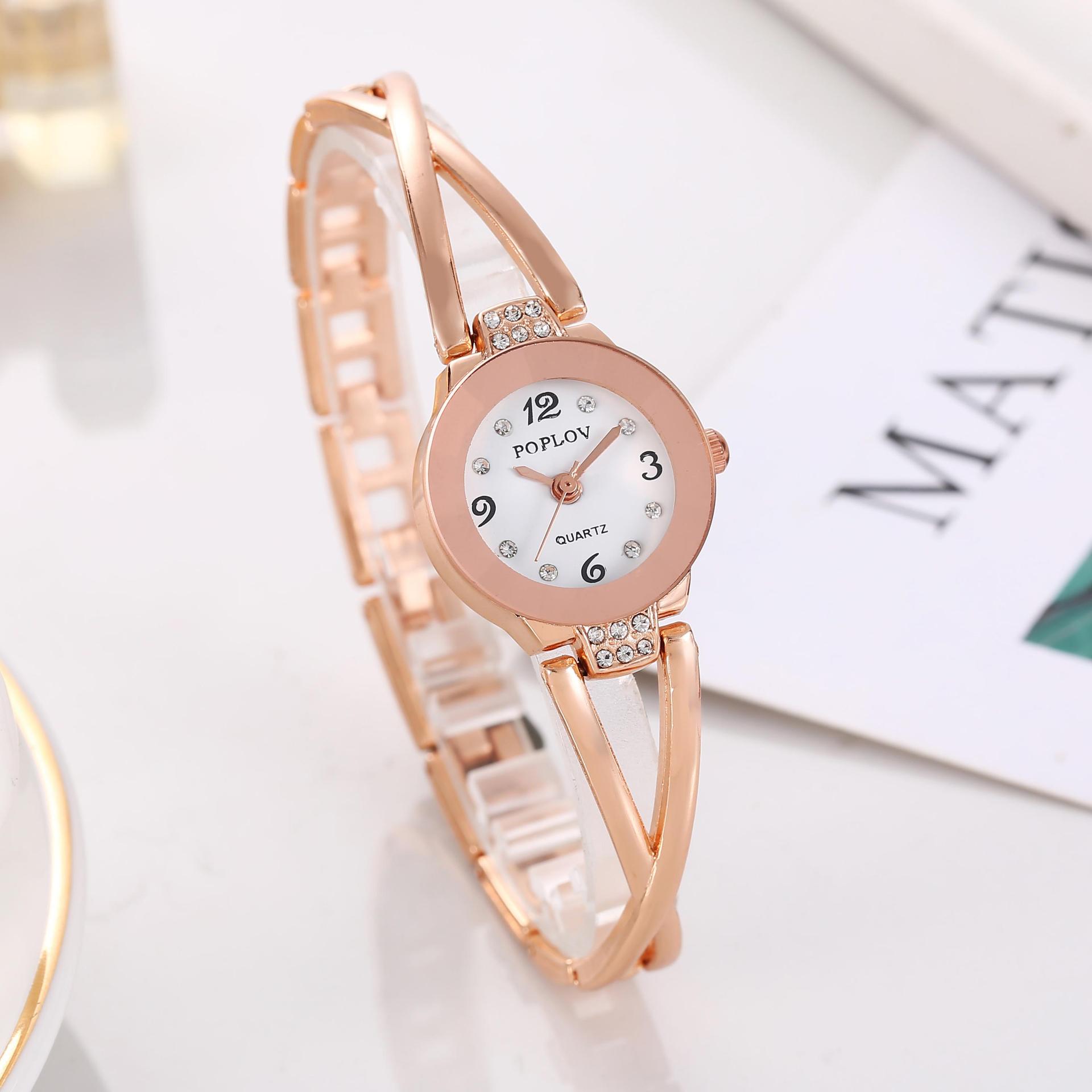 TikTok Live Brand Watch Women's Steel Band Student Bracelet Life Waterproof Quartz Fashion Watch