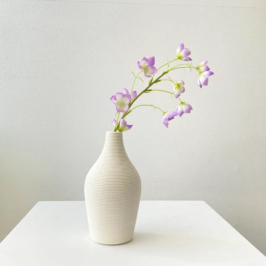 Nordic simple style white ceramic vase dried flowers decorative ornaments living room flower arrangement modern flowerware home accessories
