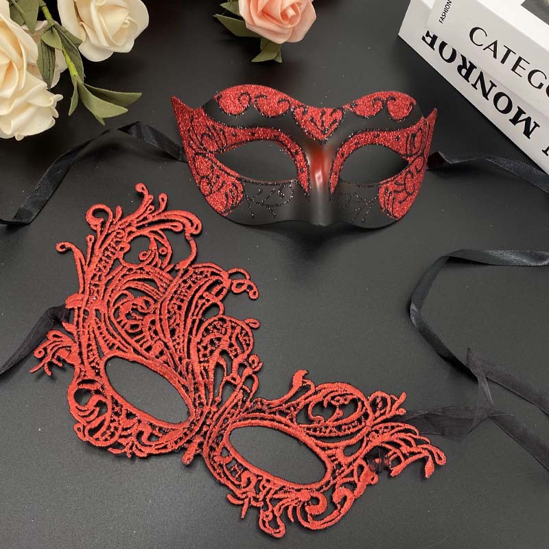 Pop Halloween Jazz Fairy Half-Face Head Plate Plastic Duro Grabado Party Half-Face Mask