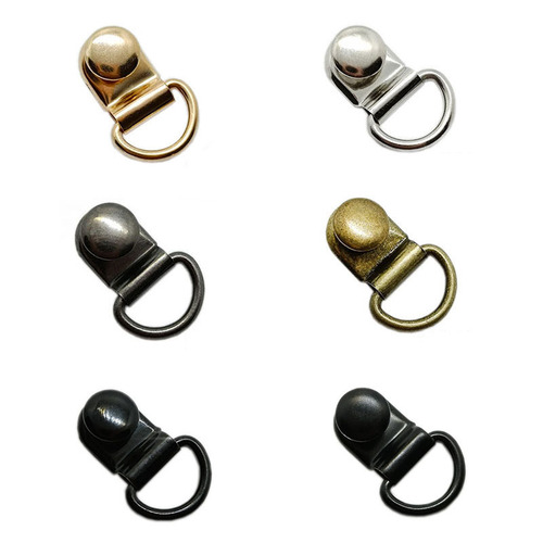 Silver, Gold, Gun Color, Bronze DIY Shoe Bag Accessories Half Copper 9*14mm Mountaineering Buckle Shoe Lace Bag Buckle