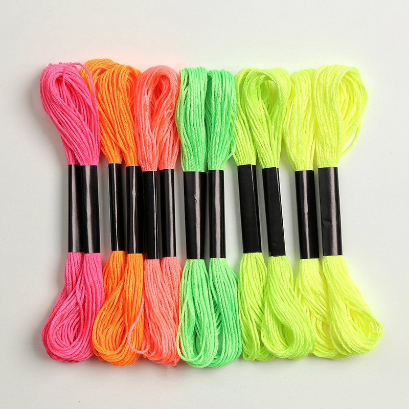 6 색 형광 색상 * 12 가방