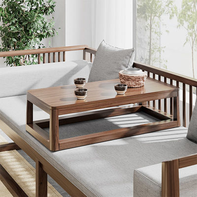 罗汉床新中式实木推拉沙发床现代可伸缩禅意茶室书房卧榻客厅家具|ru