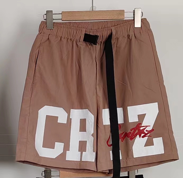 Shorts de secado rápido de playa roja sandía estilo letra