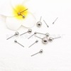 Earrings, round beads, beading needle, accessory, wholesale, simple and elegant design, Korean style