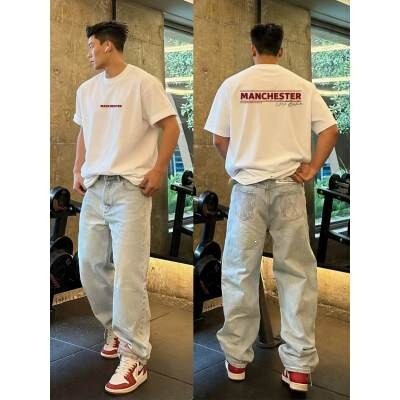 Trendy Brand Design Heavy Cotton Short-Sleeve Men's New Street Hip-Hop Casual T-Shirt Top Men's Fashion Trendy Brand Design Heavy Cotton Short-Sleeve Men's New Street Hip-Hop Casual T-Shirt Top Men's Fashion