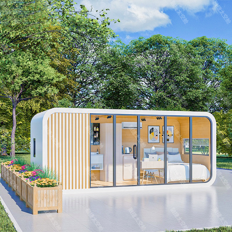 Rongjie Space Capsula Mobile Room Camping al aire libre Scenic Area Hotel Starry Sky Room Apple Cube Producto terminado Fábrica de viviendas integradas
