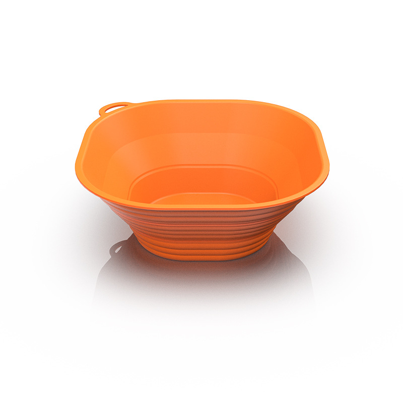 빵 발효 블루 - 사각형 - 오렌지