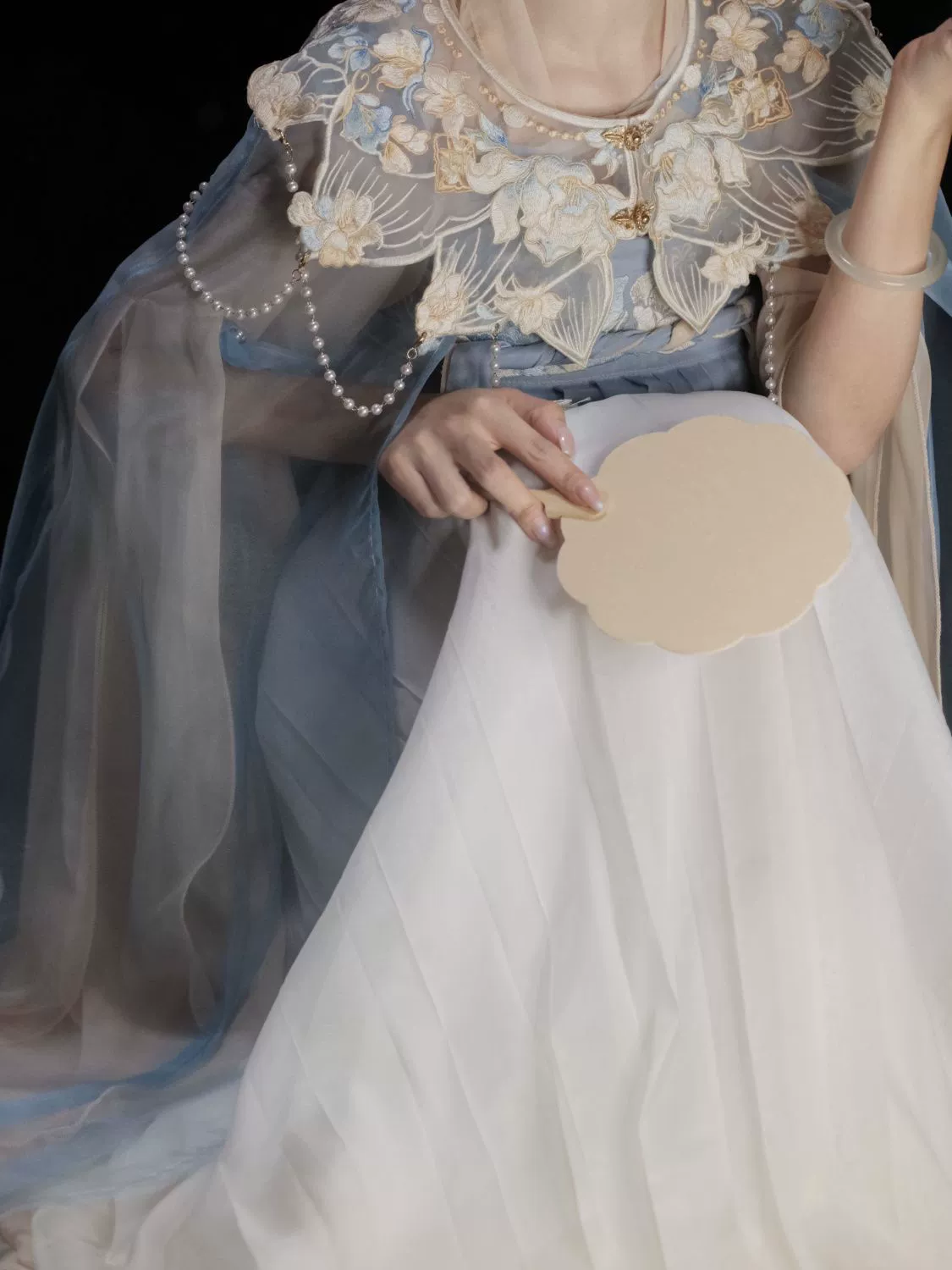Новый танский стиль Hanfu, комплект из 6 предметов — степная юбка с двойной застёжкой, облачный плащ, рваные рукава, S–L