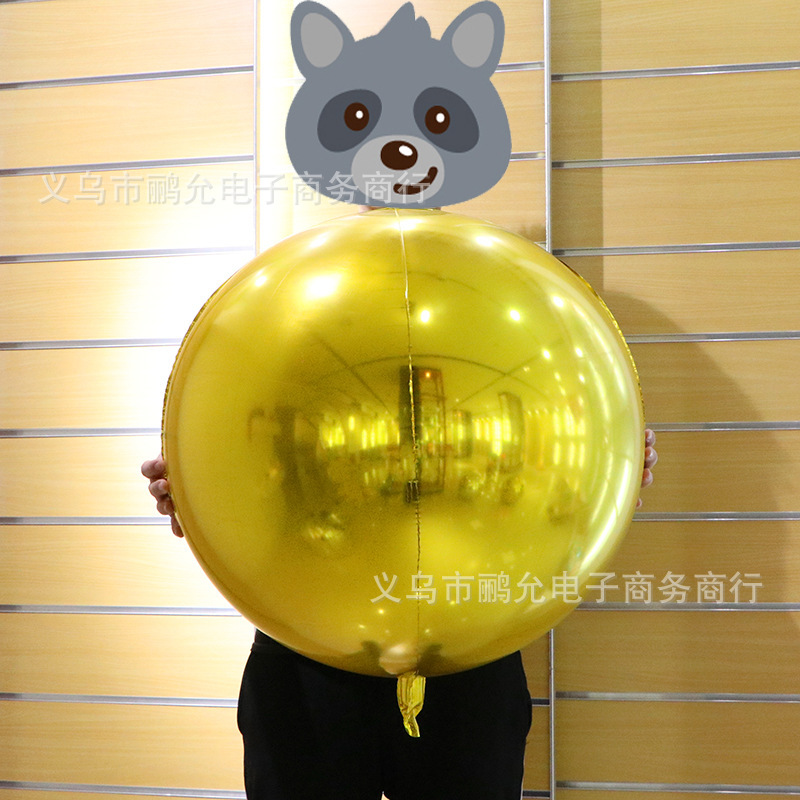 クロスボーダー 10/15/18/22/32 インチ 4D ラウンドアルミ箔アルミフィルムバルーン誕生日パーティーショッピングモールイベント装飾ボール|undefined