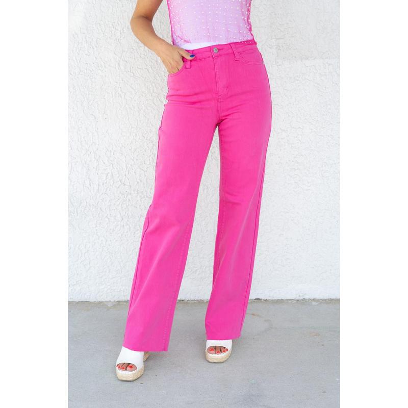 2025 New Cross-Border Dropshipping Love at First Sight 90S Dyed High-Waisted Straight Jeans