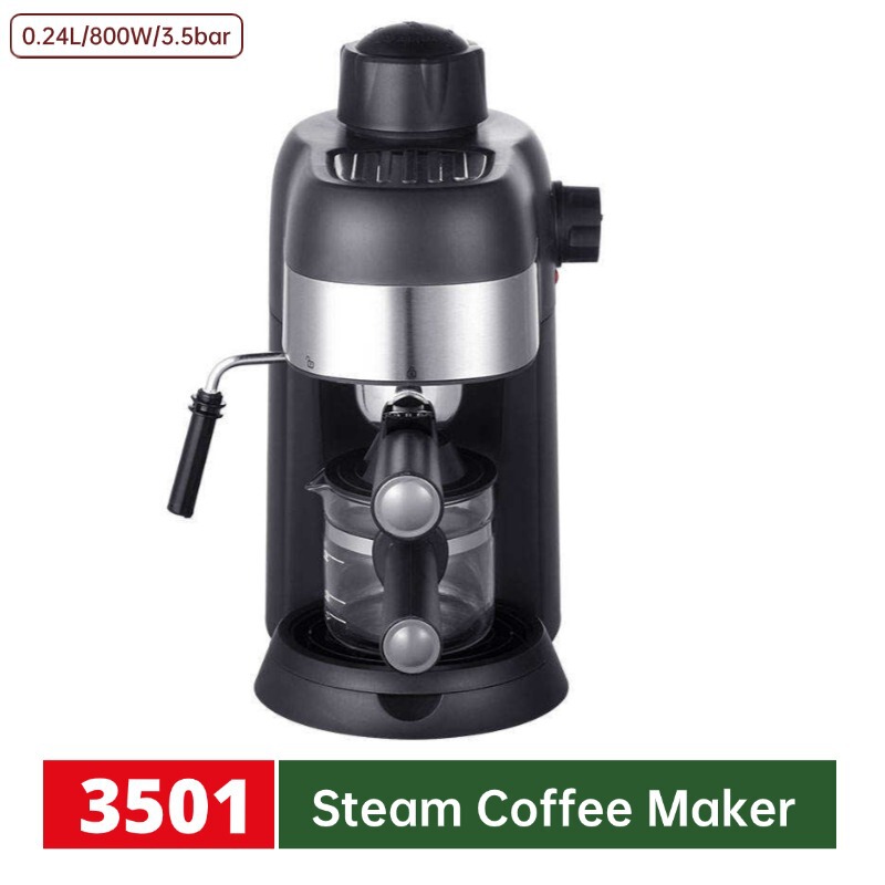 240ml 3.5Bar Semi-Automatic Steam Milk Frother Cappuccino Espresso Machine Retro Style 240ml 3.5Bar Semi-Automatic Steam Milk Frother Cappuccino Espresso Machine Retro Style