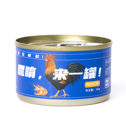 Heyyo pet canned chicken and red shrimp flavor canned dog wholesale pure meat can be accompanied by dog ​​food 100g