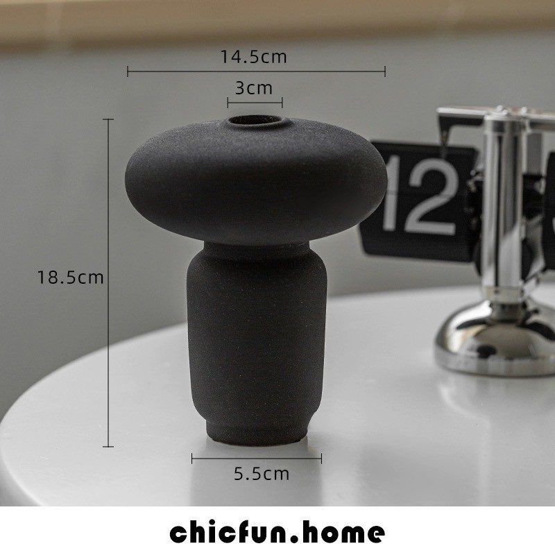 Unfired vase type b black