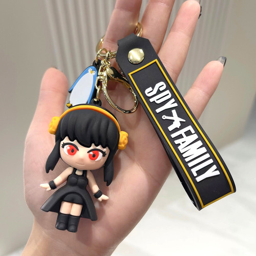 Animation Cartoon Spy Play House PVC Soft Rubber Keychain Aniya Cute Doll Pendant Keychain Wholesale