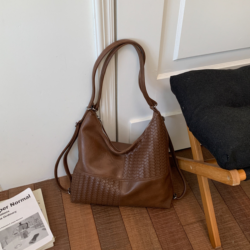 Bolsa multipropósito de gran capacidad para mujeres verano 2026 nueva moda empalme mochila de hombro de viaje bolsa de ocio