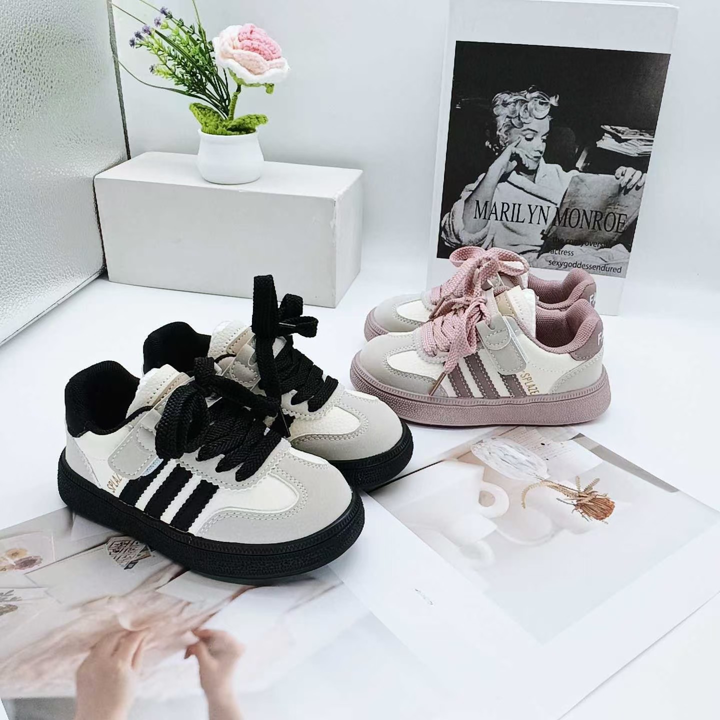 Nuevos zapatos deportivos para niños 2025 otoño niños pequeños y medianos zapatos casuales de cuero para niños 5 - 8 niñas zapatos de entrenamiento antideslizantes