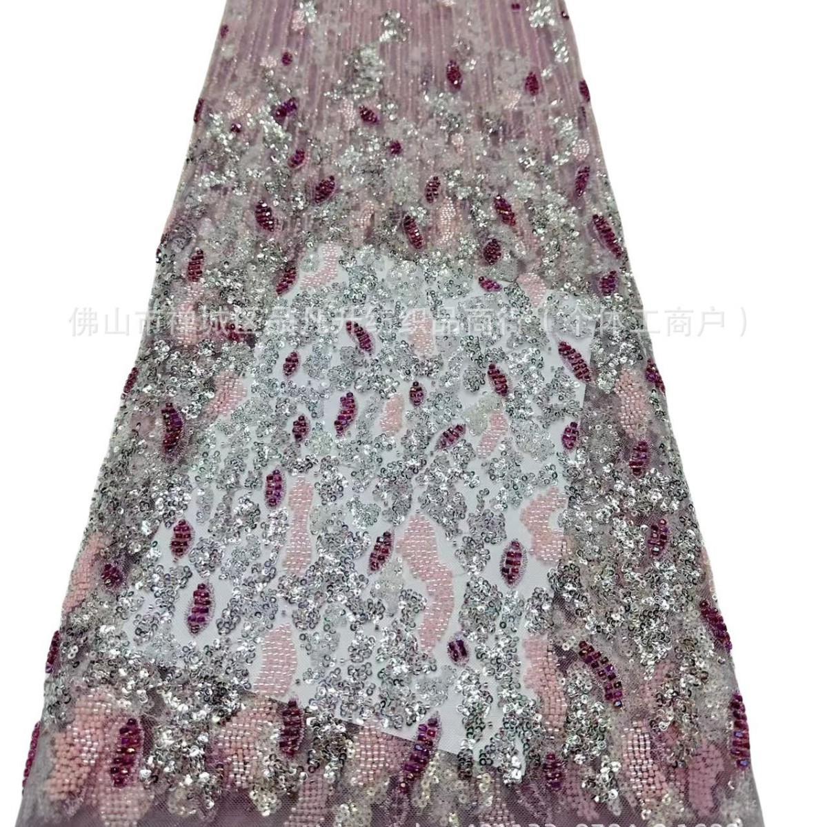 Pipe de perlas bordado sequinilla tela de bordado vestido de boda tela de moda de rendimiento de escenario tela de moda spot transfronterizo image 4