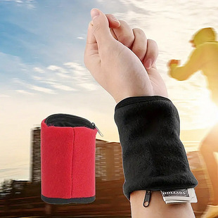 Wrist Wallets Outdoor Running Non-Mobile Phone Sports Arm Bag Sweat-Absorbent Wrist Bag with Coin Key Card Holder