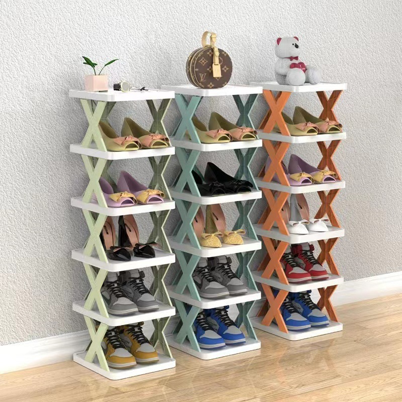 抖音同款多层省空间折叠鞋架简易塑料鞋架家用客厅宿舍卧室收纳鞋