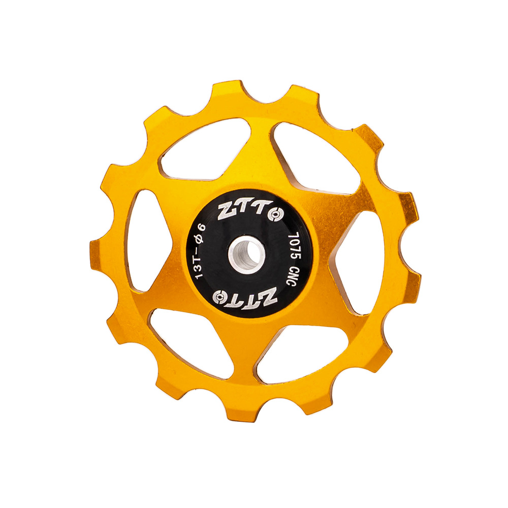 ZTTO bicicleta de carretera de montaña rodamiento trasero rueda de guía rodamiento de metal 13T accesorios de rueda de guía de transmisión de metal