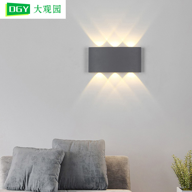 Dayuan jardín decoración del hogar Fondo lámpara de pared dormitorio lámpara de noche nórdico moderno minimalista 7701 imagen 800*800
