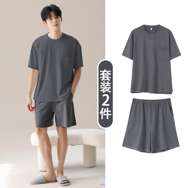 713 남성용 씨락 그레이 [라운드넥+반바지]