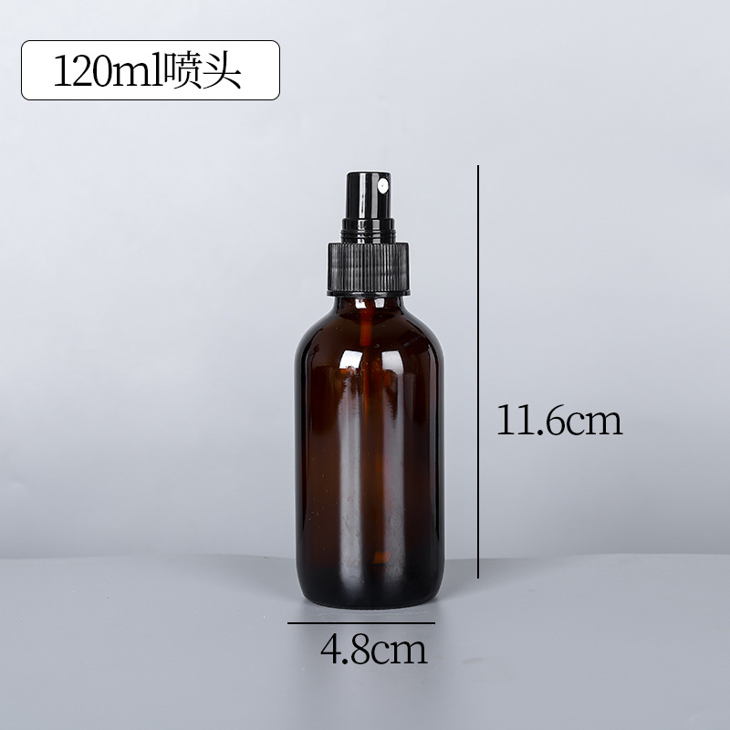 Botella de aceite esencial Brown Boston 15ml240ml120ml aceite esencial sub-embalaje botella de vidrio esencia spray