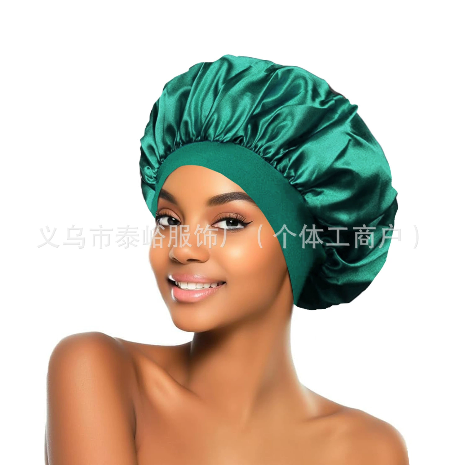 Elastic Nightcap Shower Bonnet, Sedin + Elastic Fabric, Soft Breathable, One Size