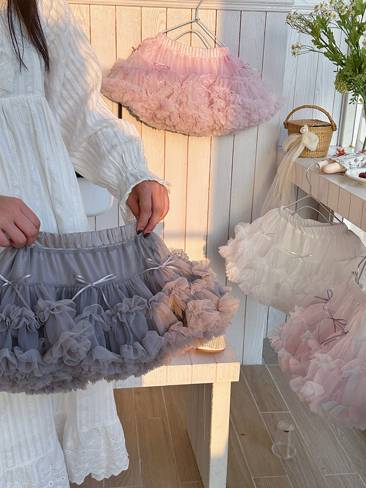 [En Existencia] Falda Tutú Súper Esponjosa para Niñas, Falda Abombada de Primera Clase para Niñas, Falda Media para Niñas Pequeñas, Vestido de Princesa para Bebés