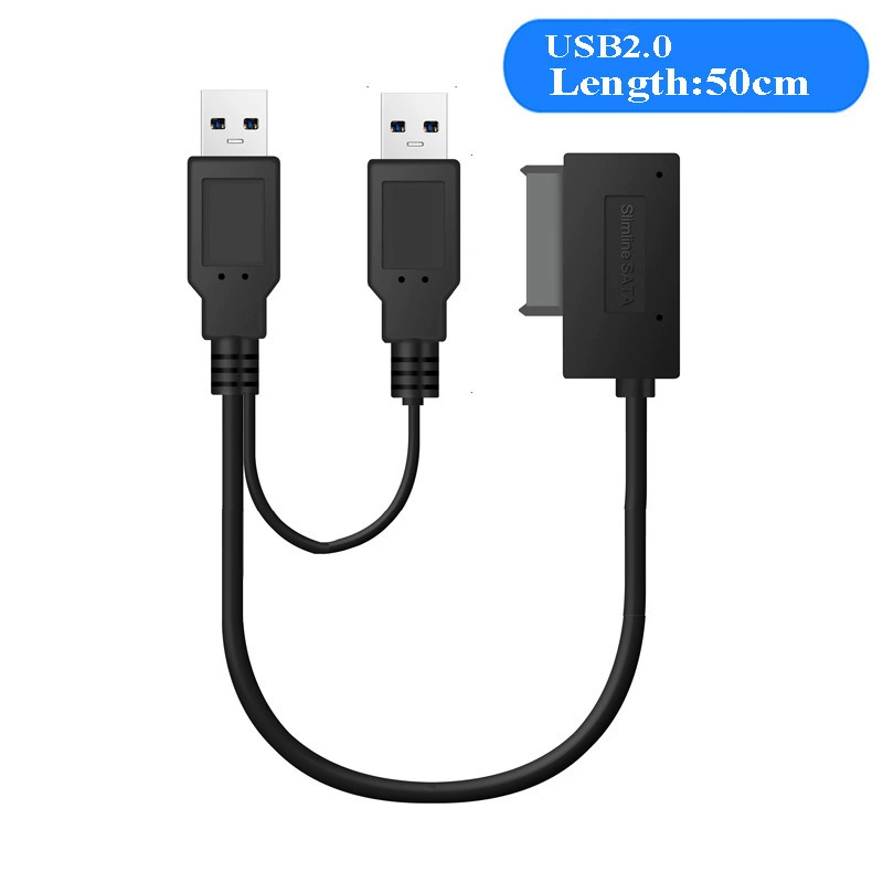 Ноутбук оптический привод USB на SATA 7+6P вращатель SATA к USB Easy Drive