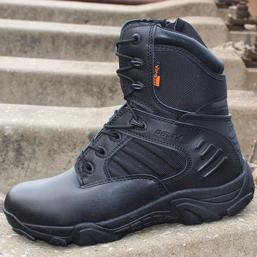 Spring and Autumn Men's High-Cut Delta Training Boots Breathable Durable Low-Cut Combat Boots Tactical Boots Training Boots Hiking Shoes