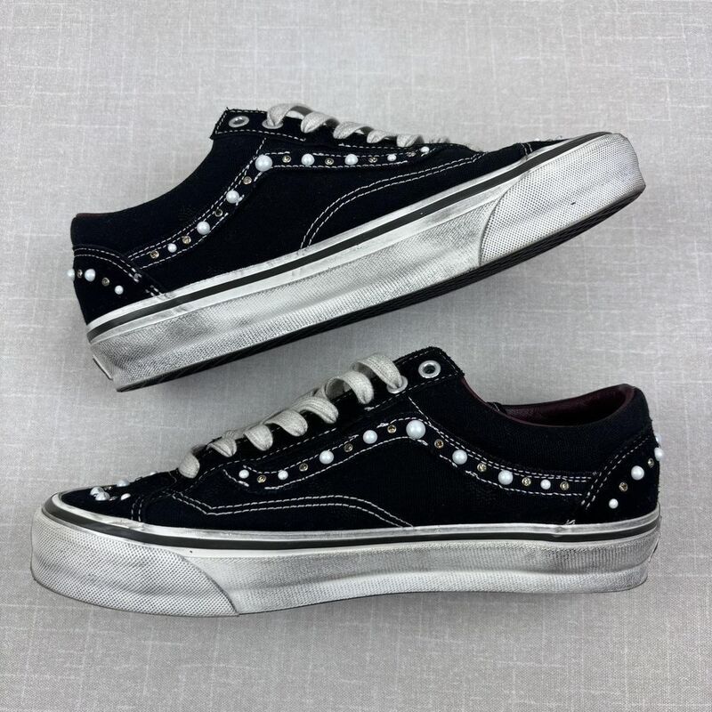 In-stock OTW Old Skool sneakers retro canvas shoes versatile men's and women's shoes pearl skateboard shoes In-stock OTW Old Skool sneakers retro canvas shoes versatile men's and women's shoes pearl skateboard shoes