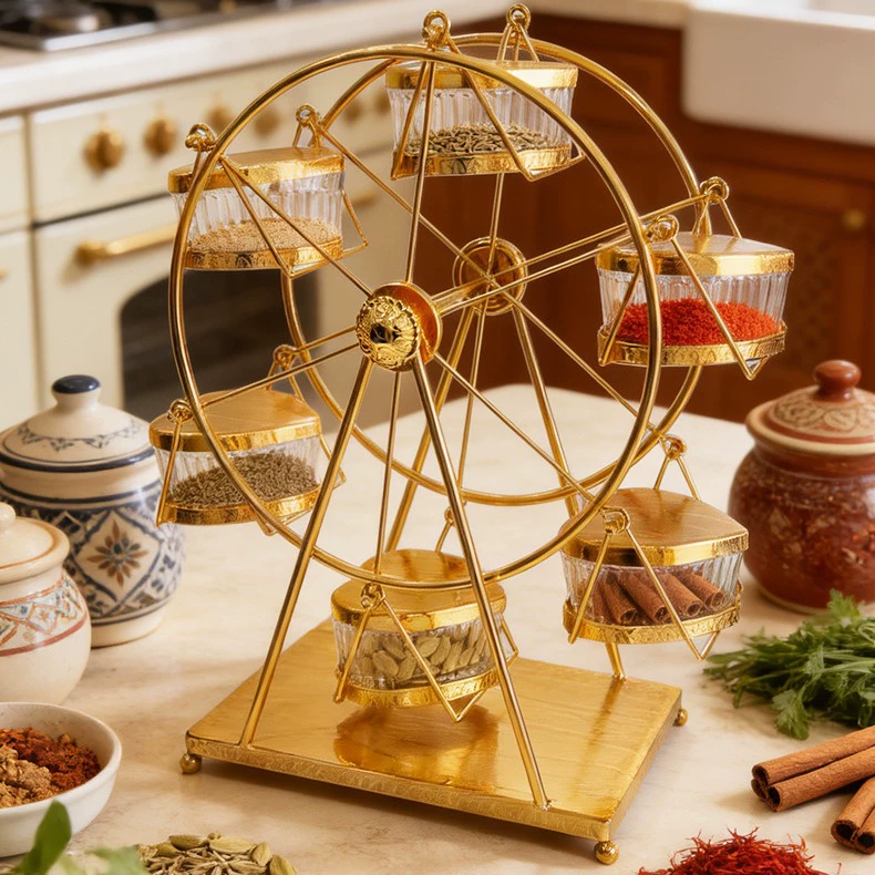 Spice Rack Shelf Rack Rotating from Yomiego