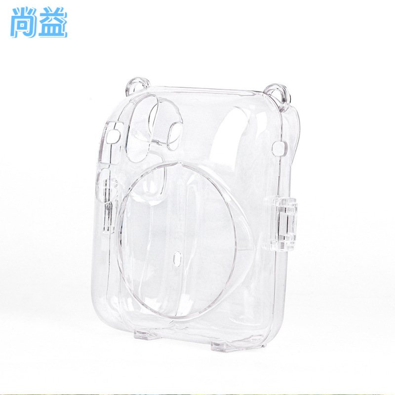 适用拍立得instax mini12透明水晶壳 耐用防刮防摔收纳壳保护无绳|undefined