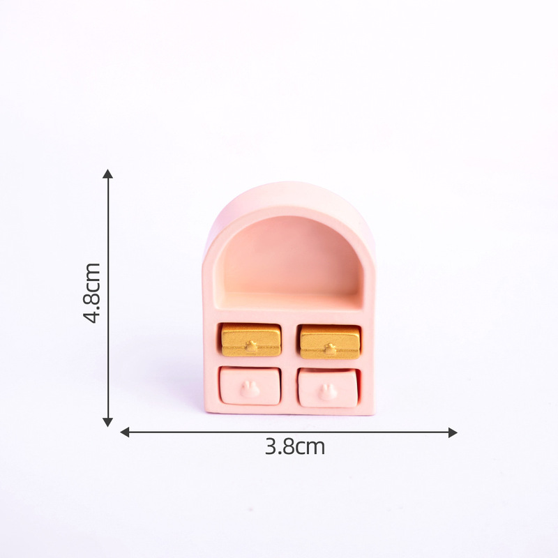 创意粉色少女心娃娃屋客厅沙发家具 微景观diy装饰品配件微缩小摆|undefined