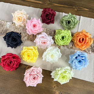 Rose head Diamond Rose head 10cm Rose waterfall Wedding flower arrangement shopping mall Meichen cross-border supply manufacturer