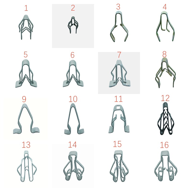 Car metal buckle galvanized V-shaped instrument panel steel clip U-shaped iron clip stainless steel iron clip buckle