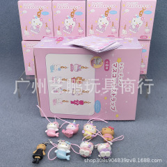 萌猫系列美人鱼 黑皮夏威夷猫 独角兽kt 手机挂件挂饰 饰品钥匙扣