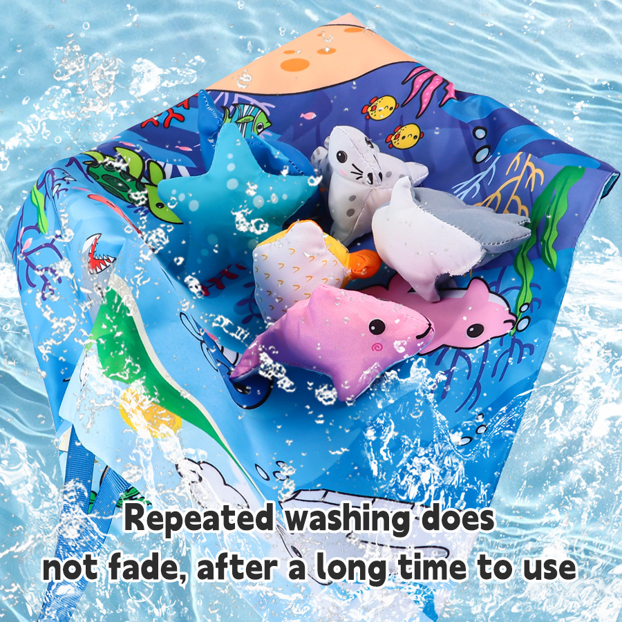 Manta de juego de bebé transfronteriza, almohadilla de almacenamiento de animales, tela de animal tridimensional, bolsa de libro, alfombra de arrastre, juguete educativo