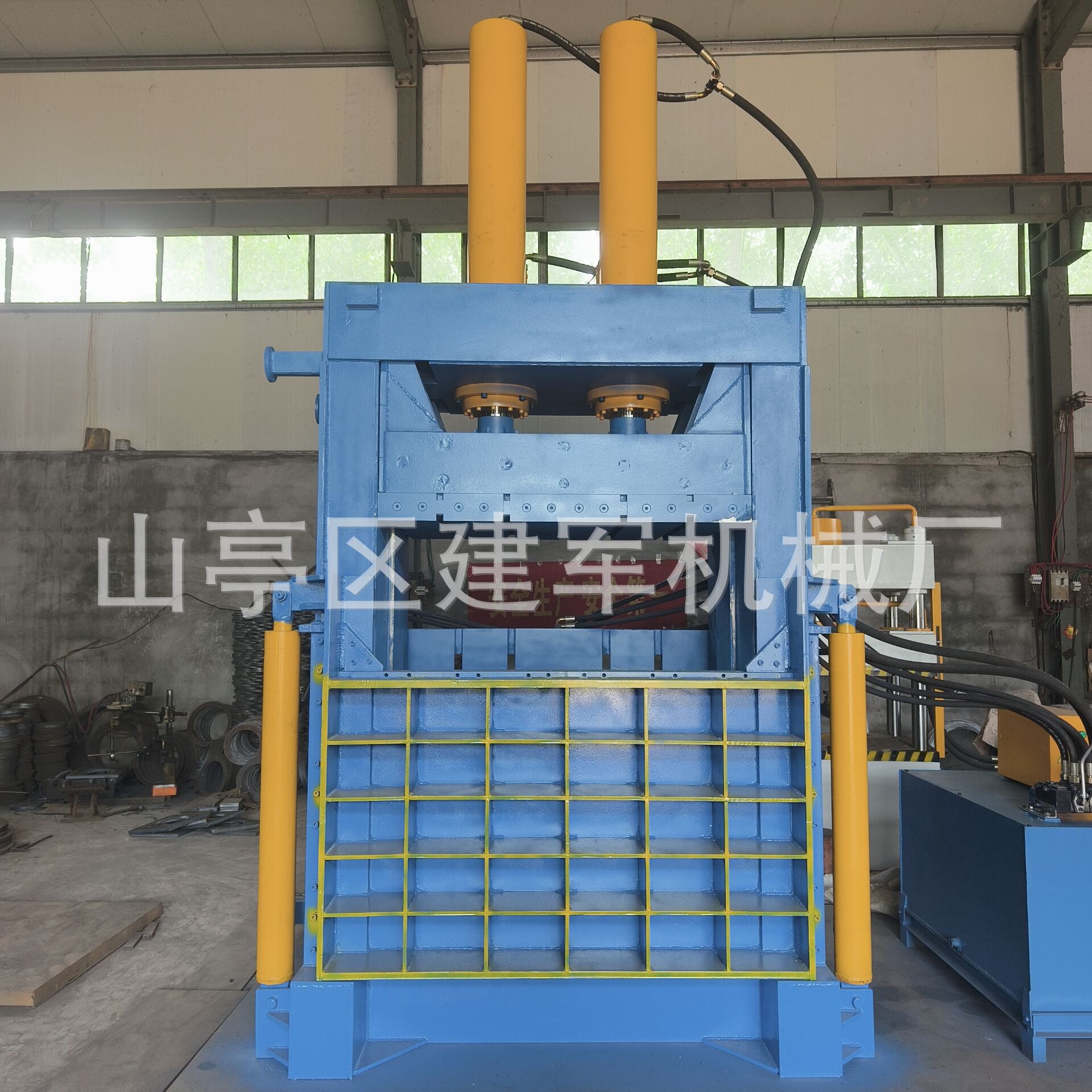 立式液压打包机  打包生活垃圾