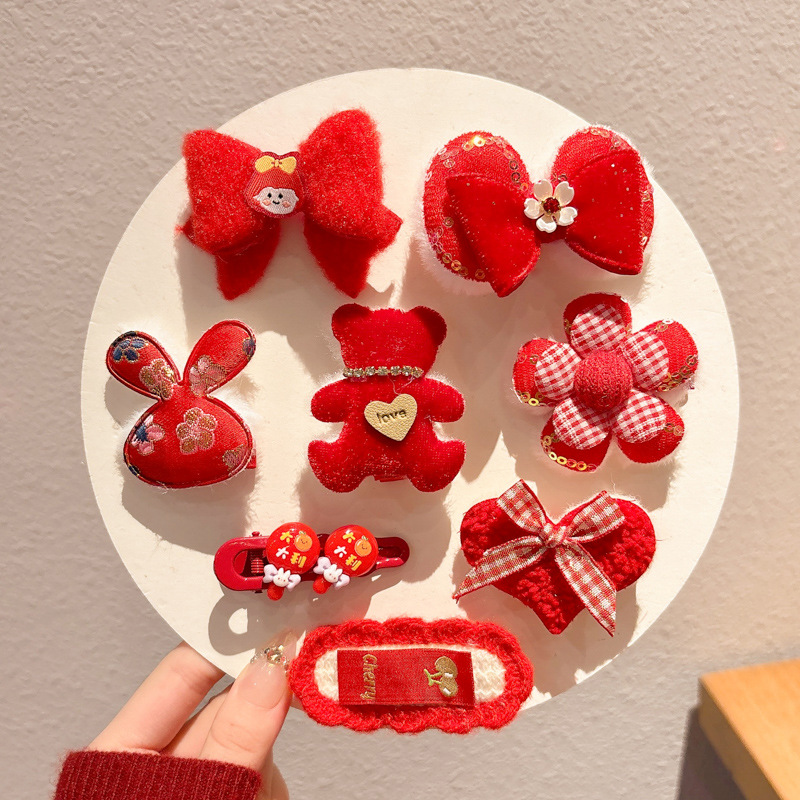 Peel de peluche para niños BB clip clip de peluche clip lateral para niñas lindas niñas toque de pelo para bebés