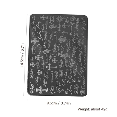 Art Stamping Plates French Cross: Dırnaq bəzəkləri